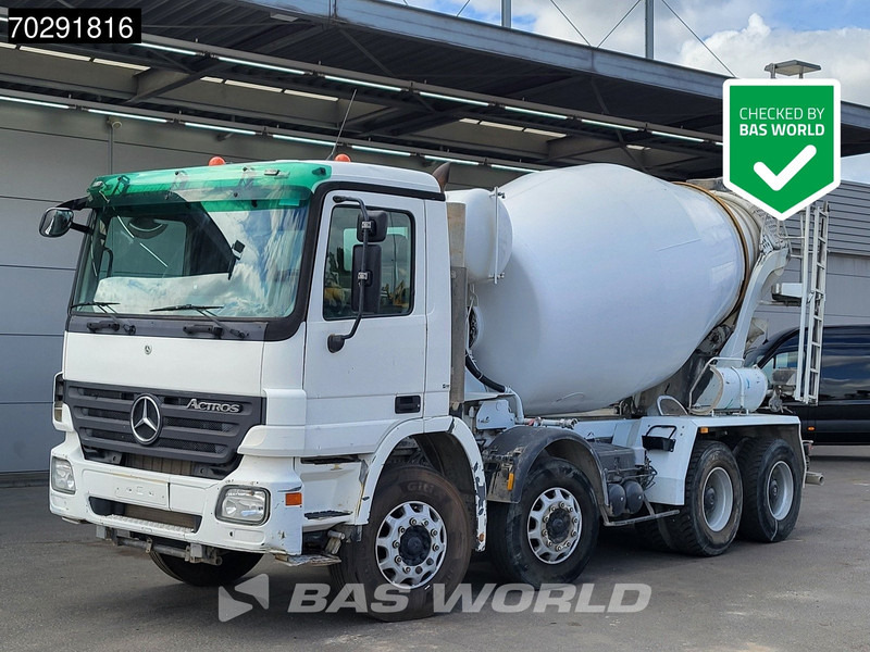 Mercedes-Benz Actros 3236 8X4 9M3 Stetter Mixer Big-Axle 3-Pedals Steelsuspension Euro 3 - Автобетонозмішувач: фото 1 Mercedes-Benz Actros 3236 8X4 9M3 Stetter Mixer Big-Axle 3-Pedals Steelsuspension Euro 3 - Автобетонозмішувач: фото 1