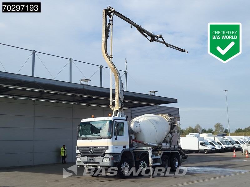 Mercedes-Benz Actros 3241 8X4 Mecbo ATB 4.22/70 HSL PUMI 7m3 mixer Big-Axle Euro 3 - Автобетононасос: фото 1 Mercedes-Benz Actros 3241 8X4 Mecbo ATB 4.22/70 HSL PUMI 7m3 mixer Big-Axle Euro 3 - Автобетононасос: фото 1