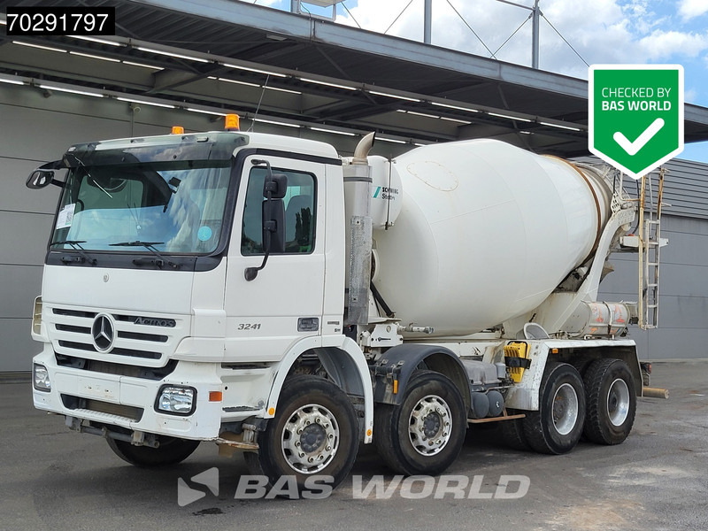 Mercedes-Benz Actros 3241 8X4 Retarder 9m3 Stetter Steelsuspension 3-Pedals Euro 4 - Автобетонозмішувач: фото 1 Mercedes-Benz Actros 3241 8X4 Retarder 9m3 Stetter Steelsuspension 3-Pedals Euro 4 - Автобетонозмішувач: фото 1