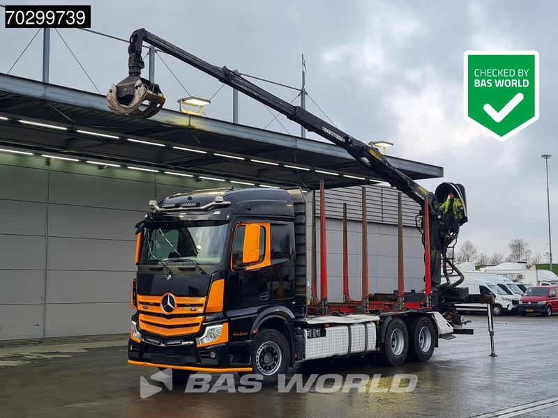 Mercedes-Benz Actros 3353 6X4 Palfinger Epsilon M12Z woodcrane Holztransport Retarder Euro 6 - Лісовоз, Вантажівка з маніпулятором: фото 1 Mercedes-Benz Actros 3353 6X4 Palfinger Epsilon M12Z woodcrane Holztransport Retarder Euro 6 - Лісовоз, Вантажівка з маніпулятором: фото 1