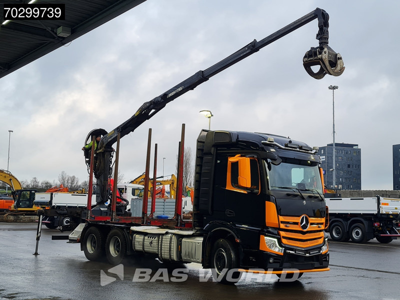 Mercedes-Benz Actros 3353 6X4 Palfinger Epsilon M12Z woodcrane Holztransport Retarder Euro 6 - Лісовоз, Вантажівка з маніпулятором: фото 3 Mercedes-Benz Actros 3353 6X4 Palfinger Epsilon M12Z woodcrane Holztransport Retarder Euro 6 - Лісовоз, Вантажівка з маніпулятором: фото 3