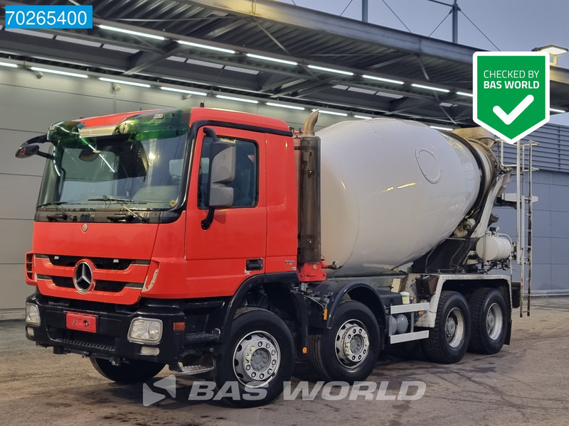Mercedes-Benz Actros 3541 8X4 Big-Axle Steelsuspension 9m3 Mixer Euro 5 - Автобетонозмішувач: фото 1 Mercedes-Benz Actros 3541 8X4 Big-Axle Steelsuspension 9m3 Mixer Euro 5 - Автобетонозмішувач: фото 1