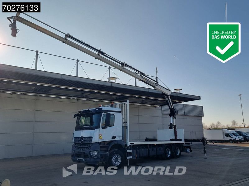 Mercedes-Benz Arocs 2636 6X4 HIAB X-HIDUO 188 ES-S Crane Kran Big axle Euro 6 - Бортова вантажівка/ Платформа, Вантажівка з маніпулятором: фото 1 Mercedes-Benz Arocs 2636 6X4 HIAB X-HIDUO 188 ES-S Crane Kran Big axle Euro 6 - Бортова вантажівка/ Платформа, Вантажівка з маніпулятором: фото 1