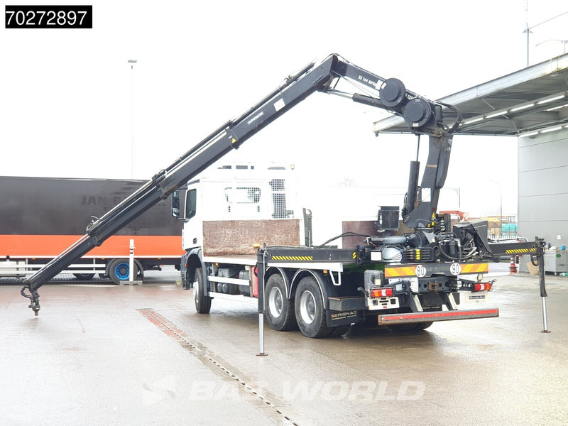 Mercedes-Benz Arocs 2636 6X4 Hiab 144 E-3 Hipro Kran Crane Remote Full Steel Euro 6 - Бортова вантажівка/ Платформа, Вантажівка з маніпулятором: фото 2 Mercedes-Benz Arocs 2636 6X4 Hiab 144 E-3 Hipro Kran Crane Remote Full Steel Euro 6 - Бортова вантажівка/ Платформа, Вантажівка з маніпулятором: фото 2
