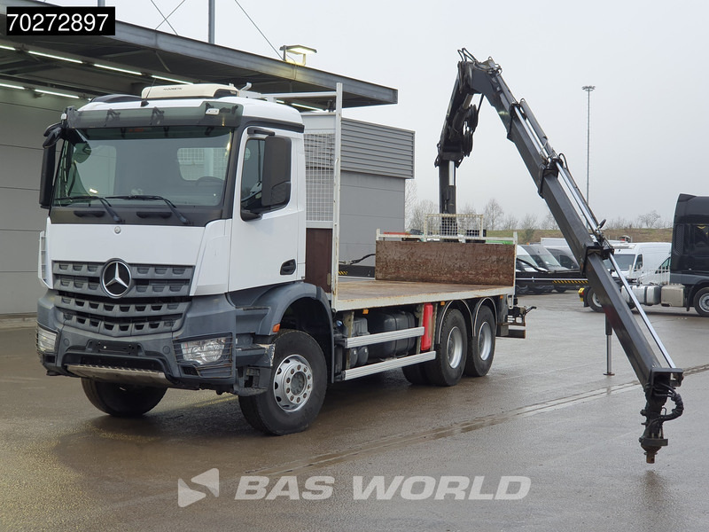 Mercedes-Benz Arocs 2636 6X4 Hiab 144 E-3 Hipro Kran Crane Remote Full Steel Euro 6 - Бортова вантажівка/ Платформа, Вантажівка з маніпулятором: фото 5 Mercedes-Benz Arocs 2636 6X4 Hiab 144 E-3 Hipro Kran Crane Remote Full Steel Euro 6 - Бортова вантажівка/ Платформа, Вантажівка з маніпулятором: фото 5