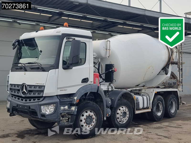 Mercedes-Benz Arocs 3240 8X4 9m3 Steelsuspension Automatic Alcoa's Euro 6 - Автобетонозмішувач: фото 1 Mercedes-Benz Arocs 3240 8X4 9m3 Steelsuspension Automatic Alcoa's Euro 6 - Автобетонозмішувач: фото 1