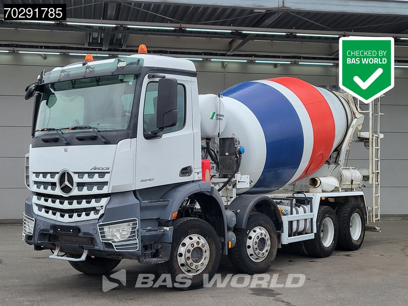 Mercedes-Benz Arocs 3240 8X4 9m3 Stetter Full Steel Retarder Euro 6 - Автобетонозмішувач: фото 1 Mercedes-Benz Arocs 3240 8X4 9m3 Stetter Full Steel Retarder Euro 6 - Автобетонозмішувач: фото 1