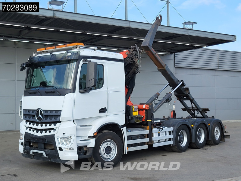 Mercedes-Benz Arocs 3245 Actros 8X4 Palfinger PK22002 EH Crane 17tons hooklift Big-Axle Lift+Lenkachse Navi Euro 6 - Гаковий мультиліфт вантажівка, Вантажівка з маніпулятором: фото 5 Mercedes-Benz Arocs 3245 Actros 8X4 Palfinger PK22002 EH Crane 17tons hooklift Big-Axle Lift+Lenkachse Navi Euro 6 - Гаковий мультиліфт вантажівка, Вантажівка з маніпулятором: фото 5