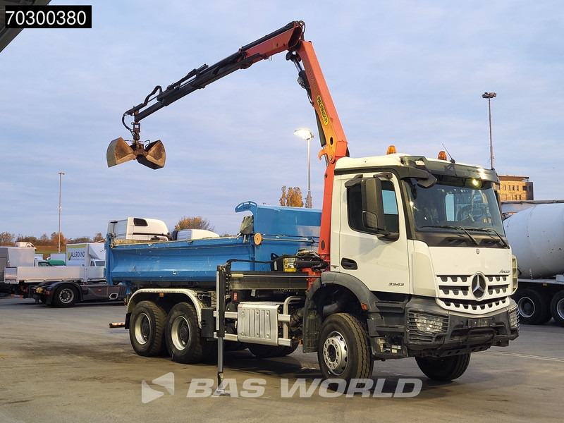 Mercedes-Benz Arocs 3343 6X4 Palfinger PK12.501 SLD Kran Crane 7m3 tipper Big-Axle Automatic Euro 6 - Самоскид вантажівка, Вантажівка з маніпулятором: фото 3 Mercedes-Benz Arocs 3343 6X4 Palfinger PK12.501 SLD Kran Crane 7m3 tipper Big-Axle Automatic Euro 6 - Самоскид вантажівка, Вантажівка з маніпулятором: фото 3