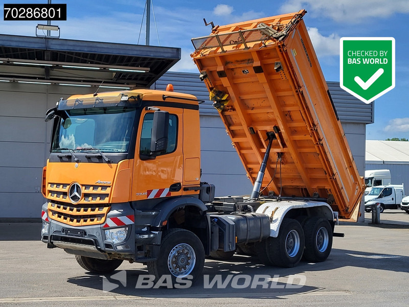 Mercedes-Benz Arocs 3345 6X6 11m3 Meiller Mixer Steelsuspension Big-Axle Euro 6 - Самоскид вантажівка: фото 1 Mercedes-Benz Arocs 3345 6X6 11m3 Meiller Mixer Steelsuspension Big-Axle Euro 6 - Самоскид вантажівка: фото 1