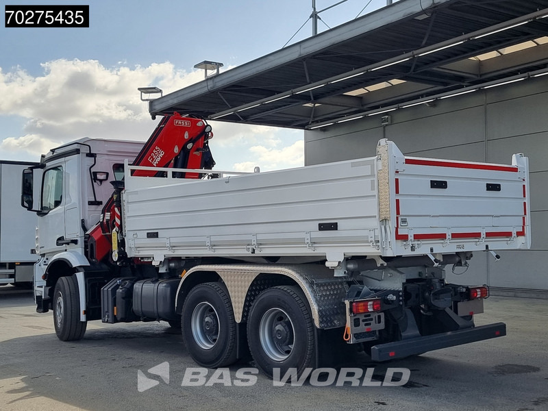 Новий Самоскид вантажівка, Вантажівка з маніпулятором Mercedes-Benz Arocs 3348 6X4 Fassi F255A2.24 Kran Crane 9m3 3-Sided Tipper Big-Axle Euro 6: фото 16