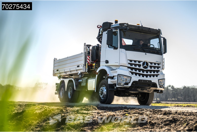 Mercedes-Benz Arocs 3348 6X6 Fassi F255A.2.24 xe-dynamic Kran Dreiseitenkipper Navi Euro 6 - Самоскид вантажівка, Вантажівка з маніпулятором: фото 5 Mercedes-Benz Arocs 3348 6X6 Fassi F255A.2.24 xe-dynamic Kran Dreiseitenkipper Navi Euro 6 - Самоскид вантажівка, Вантажівка з маніпулятором: фото 5