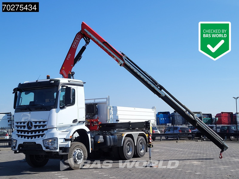 Mercedes-Benz Arocs 3348 6X6 Fassi F255A.2.24 xe-dynamic Kran Dreiseitenkipper Navi Euro 6 - Самоскид вантажівка, Вантажівка з маніпулятором: фото 1 Mercedes-Benz Arocs 3348 6X6 Fassi F255A.2.24 xe-dynamic Kran Dreiseitenkipper Navi Euro 6 - Самоскид вантажівка, Вантажівка з маніпулятором: фото 1