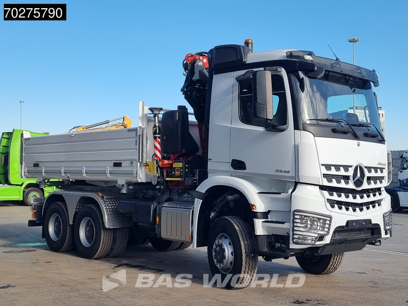 Новий Самоскид вантажівка, Вантажівка з маніпулятором Mercedes-Benz Arocs 3348 6X6 Full Steel Retarder Fassi 25T/M Crane Kran Euro 6: фото 14