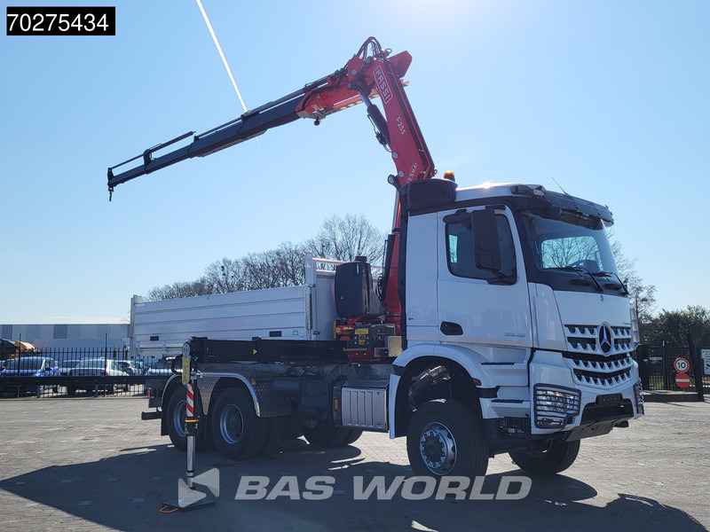 Mercedes-Benz Arocs 3348 6X6 NEW Fassi F255A.2.24 Kran Crane 3-way tipper Navi Euro 6 - Самоскид вантажівка, Вантажівка з маніпулятором: фото 5 Mercedes-Benz Arocs 3348 6X6 NEW Fassi F255A.2.24 Kran Crane 3-way tipper Navi Euro 6 - Самоскид вантажівка, Вантажівка з маніпулятором: фото 5