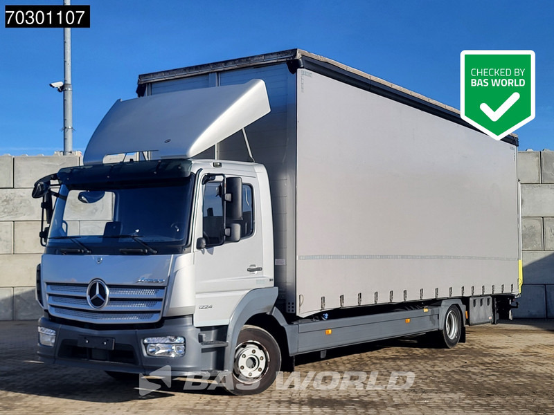 Mercedes-Benz Atego 1224 4X2 12tonner 280cm height box 1500kg Ladebordwand Automatic Euro 6 - Тентована вантажівка: фото 1 Mercedes-Benz Atego 1224 4X2 12tonner 280cm height box 1500kg Ladebordwand Automatic Euro 6 - Тентована вантажівка: фото 1