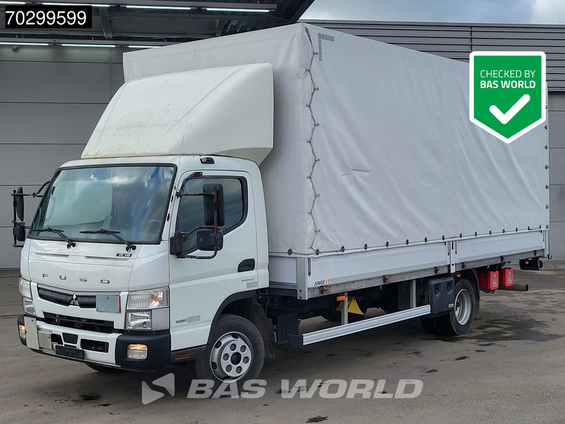 Mitsubishi Fuso 7C18 4X2 7.5tonner Curtainsider Ladebordwand Automatic Euro 6 - Тентована вантажівка: фото 1 Mitsubishi Fuso 7C18 4X2 7.5tonner Curtainsider Ladebordwand Automatic Euro 6 - Тентована вантажівка: фото 1