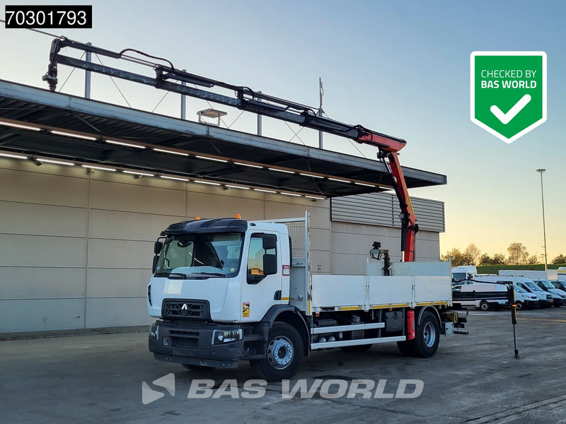 Renault C 280 4X2 Palfinger PK 12002 Kran Crane Steelsuspension Automatic Euro 6 - Бортова вантажівка/ Платформа, Вантажівка з маніпулятором: фото 1 Renault C 280 4X2 Palfinger PK 12002 Kran Crane Steelsuspension Automatic Euro 6 - Бортова вантажівка/ Платформа, Вантажівка з маніпулятором: фото 1