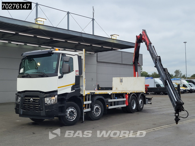Renault C 380 8X2 Palfinger PK24001K Remote Lenkachse Euro 6 - Бортова вантажівка/ Платформа, Вантажівка з маніпулятором: фото 3 Renault C 380 8X2 Palfinger PK24001K Remote Lenkachse Euro 6 - Бортова вантажівка/ Платформа, Вантажівка з маніпулятором: фото 3