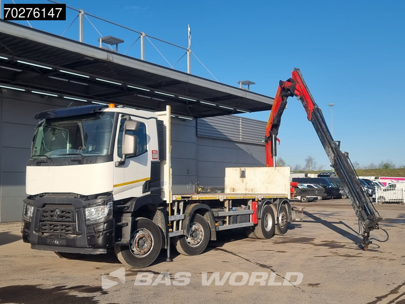 Renault C 380 8X2 Palfinger PK24001K Remote Lenkachse Euro 6 - Бортова вантажівка/ Платформа, Вантажівка з маніпулятором: фото 3 Renault C 380 8X2 Palfinger PK24001K Remote Lenkachse Euro 6 - Бортова вантажівка/ Платформа, Вантажівка з маніпулятором: фото 3