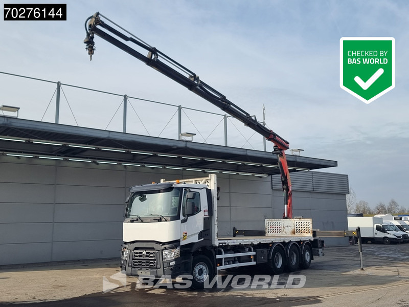 Renault C 380 8X4 Palfinger PK 23001 EH Remote Lift+Lenkachse Euro 6 - Бортова вантажівка/ Платформа, Вантажівка з маніпулятором: фото 1 Renault C 380 8X4 Palfinger PK 23001 EH Remote Lift+Lenkachse Euro 6 - Бортова вантажівка/ Платформа, Вантажівка з маніпулятором: фото 1
