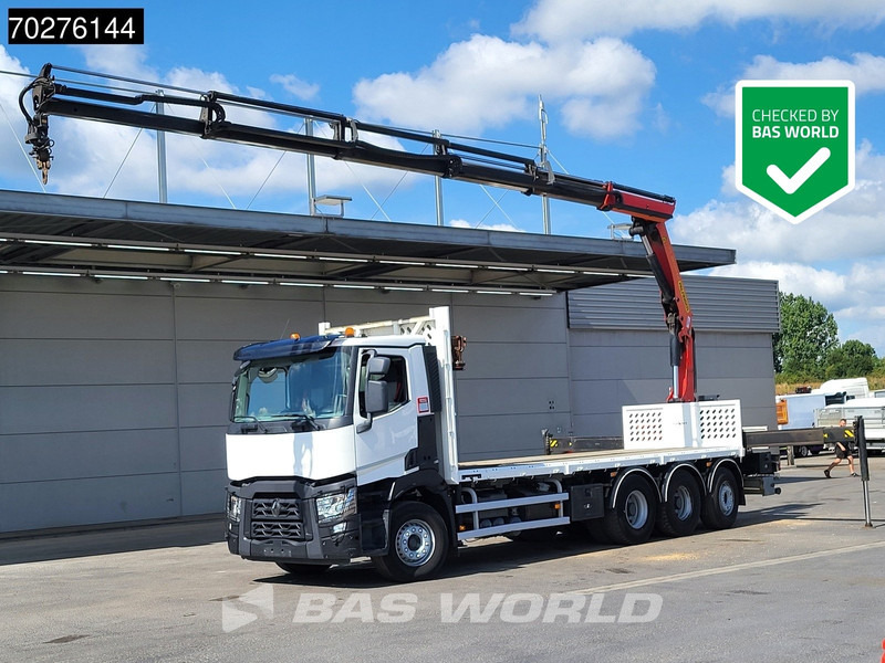 Renault C 380 8X4 Palfinger PK 23001 EH Remote Lift+Lenkachse Euro 6 - Бортова вантажівка/ Платформа, Вантажівка з маніпулятором: фото 1 Renault C 380 8X4 Palfinger PK 23001 EH Remote Lift+Lenkachse Euro 6 - Бортова вантажівка/ Платформа, Вантажівка з маніпулятором: фото 1
