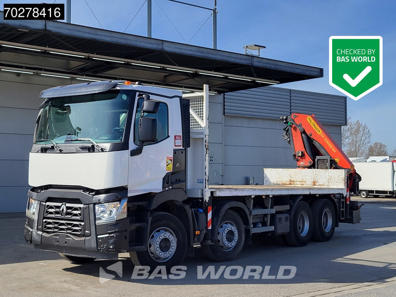 Renault C 430 8X4 Palfinger PK33002EH Euro 6 Big Axle - Бортова вантажівка/ Платформа, Вантажівка з маніпулятором: фото 2 Renault C 430 8X4 Palfinger PK33002EH Euro 6 Big Axle - Бортова вантажівка/ Платформа, Вантажівка з маніпулятором: фото 2