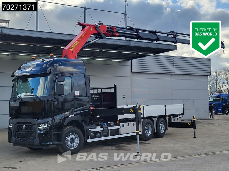 Renault C 480 6X2 NEW! Palfinger PK41002 EH Crane Kran ACC Euro 6 - Бортова вантажівка/ Платформа, Вантажівка з маніпулятором: фото 1 Renault C 480 6X2 NEW! Palfinger PK41002 EH Crane Kran ACC Euro 6 - Бортова вантажівка/ Платформа, Вантажівка з маніпулятором: фото 1