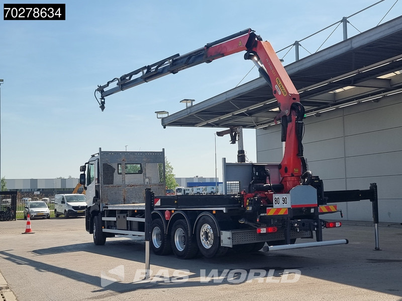 Renault C 480 8X4 Palfinger 24.001 SLD5 Kran Crane Lift-Lenkachse Euro 6 - Бортова вантажівка/ Платформа, Вантажівка з маніпулятором: фото 2 Renault C 480 8X4 Palfinger 24.001 SLD5 Kran Crane Lift-Lenkachse Euro 6 - Бортова вантажівка/ Платформа, Вантажівка з маніпулятором: фото 2
