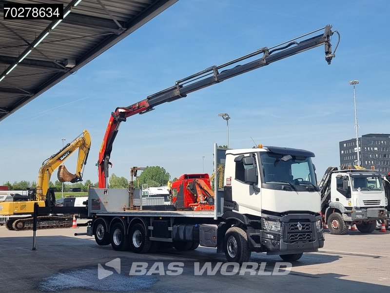 Renault C 480 8X4 Palfinger 24.001 SLD5 Kran Crane Lift-Lenkachse Euro 6 - Бортова вантажівка/ Платформа, Вантажівка з маніпулятором: фото 3 Renault C 480 8X4 Palfinger 24.001 SLD5 Kran Crane Lift-Lenkachse Euro 6 - Бортова вантажівка/ Платформа, Вантажівка з маніпулятором: фото 3
