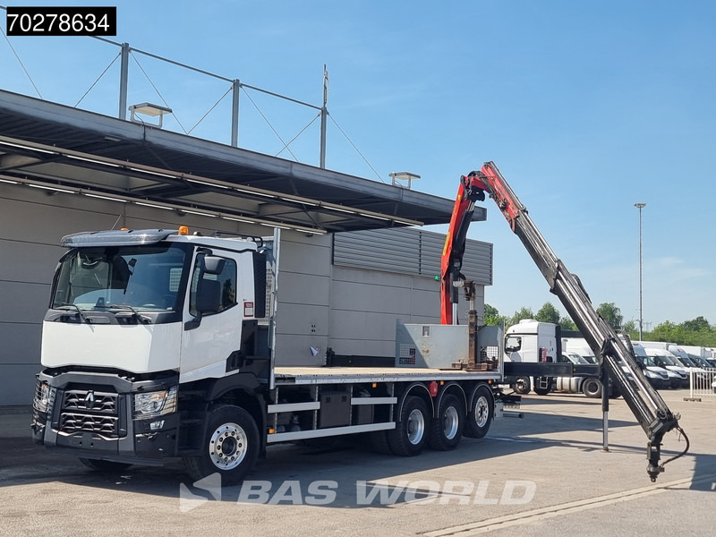 Renault C 480 8X4 Palfinger 24.001 SLD5 Kran Crane Lift-Lenkachse Euro 6 - Бортова вантажівка/ Платформа, Вантажівка з маніпулятором: фото 5 Renault C 480 8X4 Palfinger 24.001 SLD5 Kran Crane Lift-Lenkachse Euro 6 - Бортова вантажівка/ Платформа, Вантажівка з маніпулятором: фото 5