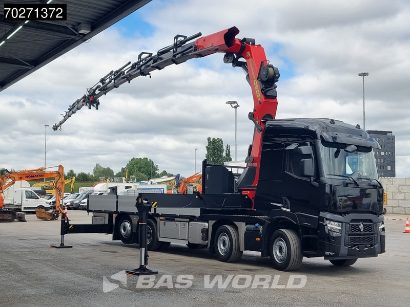 Renault C 520 8X2 Palfinger PK65002 SH Crane Jib Winch Lift+steering Axle Euro 6 - Бортова вантажівка/ Платформа, Вантажівка з маніпулятором: фото 3 Renault C 520 8X2 Palfinger PK65002 SH Crane Jib Winch Lift+steering Axle Euro 6 - Бортова вантажівка/ Платформа, Вантажівка з маніпулятором: фото 3