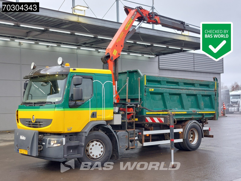 Renault D 280 D 4X2 Palfinger 12t/m Crane Tipper Automatic Euro 5 - Самоскид вантажівка, Вантажівка з маніпулятором: фото 1 Renault D 280 D 4X2 Palfinger 12t/m Crane Tipper Automatic Euro 5 - Самоскид вантажівка, Вантажівка з маніпулятором: фото 1