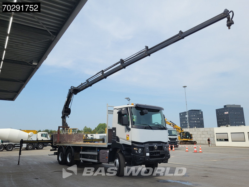 Renault K 380 6X4 HIAB X-HIDUO 188 E-5 Crane Steelsuspension Big-Axle Automatic Euro 6 - Бортова вантажівка/ Платформа, Вантажівка з маніпулятором: фото 3 Renault K 380 6X4 HIAB X-HIDUO 188 E-5 Crane Steelsuspension Big-Axle Automatic Euro 6 - Бортова вантажівка/ Платформа, Вантажівка з маніпулятором: фото 3