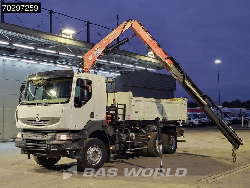 Renault Kerax 370 Kerax 6X4 Fassi F150AXS.22 Crane 10m3 2-side tipper Big-Axle Steelsuspension Manual - Самоскид вантажівка, Вантажівка з маніпулятором: фото 5 Renault Kerax 370 Kerax 6X4 Fassi F150AXS.22 Crane 10m3 2-side tipper Big-Axle Steelsuspension Manual - Самоскид вантажівка, Вантажівка з маніпулятором: фото 5