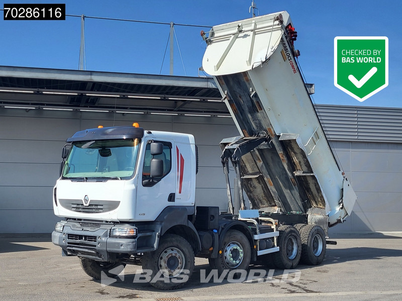 Renault Kerax 430 8X4 16m3 tipper Retarder Big-Axle steel suspension automatic Euro 5 - Самоскид вантажівка: фото 1 Renault Kerax 430 8X4 16m3 tipper Retarder Big-Axle steel suspension automatic Euro 5 - Самоскид вантажівка: фото 1