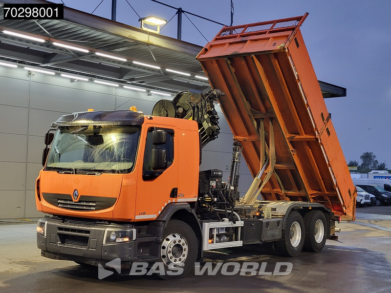 Renault Premium 430 Lander 6X4 HIAB 211 EP-4 Crane Tipper Big-Axle Automatic Euro 5 - Самоскид вантажівка, Вантажівка з маніпулятором: фото 2 Renault Premium 430 Lander 6X4 HIAB 211 EP-4 Crane Tipper Big-Axle Automatic Euro 5 - Самоскид вантажівка, Вантажівка з маніпулятором: фото 2