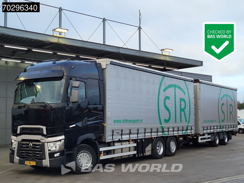 Renault T 480 6X2 NL-Truck combi Liftaxle 1500kg Ladebordwand Euro 6 - Тентована вантажівка: фото 1 Renault T 480 6X2 NL-Truck combi Liftaxle 1500kg Ladebordwand Euro 6 - Тентована вантажівка: фото 1