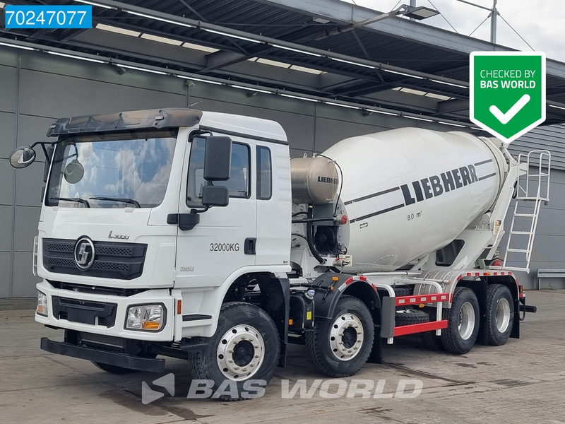 SHACMAN L3000 8X4 NEW 8m3 Liebherr Mixer Big Axle Steel suspension - Автобетонозмішувач: фото 1 SHACMAN L3000 8X4 NEW 8m3 Liebherr Mixer Big Axle Steel suspension - Автобетонозмішувач: фото 1