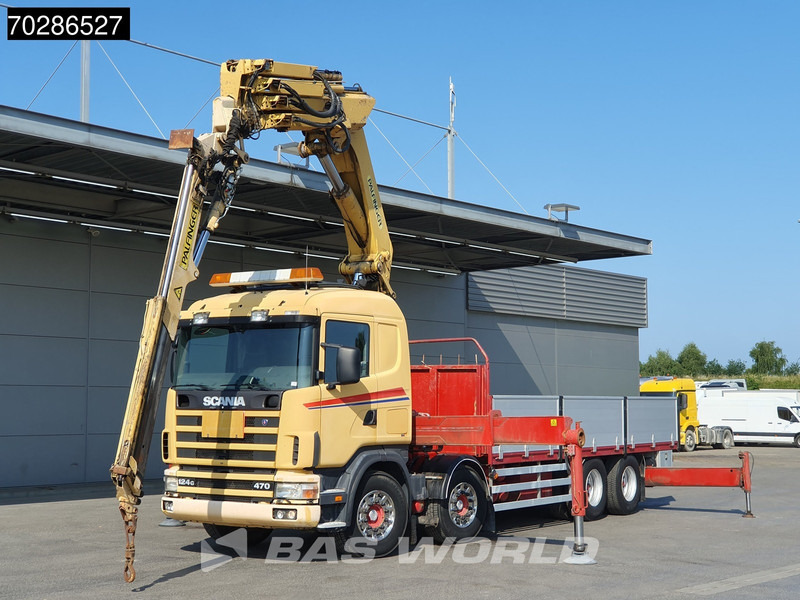 Scania 124G 470 8X4 Palfinger PK45000 C4 Crane Kran Fly-Jib Manual Steering Axle Euro 3 - Бортова вантажівка/ Платформа, Вантажівка з маніпулятором: фото 5 Scania 124G 470 8X4 Palfinger PK45000 C4 Crane Kran Fly-Jib Manual Steering Axle Euro 3 - Бортова вантажівка/ Платформа, Вантажівка з маніпулятором: фото 5