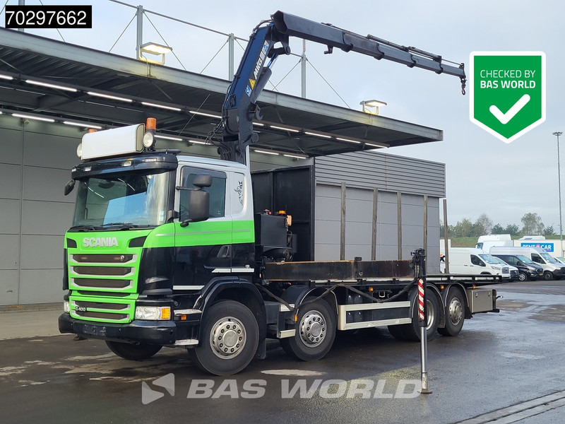 Scania G400 G 8X2 MKG HLK 231 HPA4 Crane Retarder Lift+Steering-Axle Euro 5 - Бортова вантажівка/ Платформа, Вантажівка з маніпулятором: фото 1 Scania G400 G 8X2 MKG HLK 231 HPA4 Crane Retarder Lift+Steering-Axle Euro 5 - Бортова вантажівка/ Платформа, Вантажівка з маніпулятором: фото 1