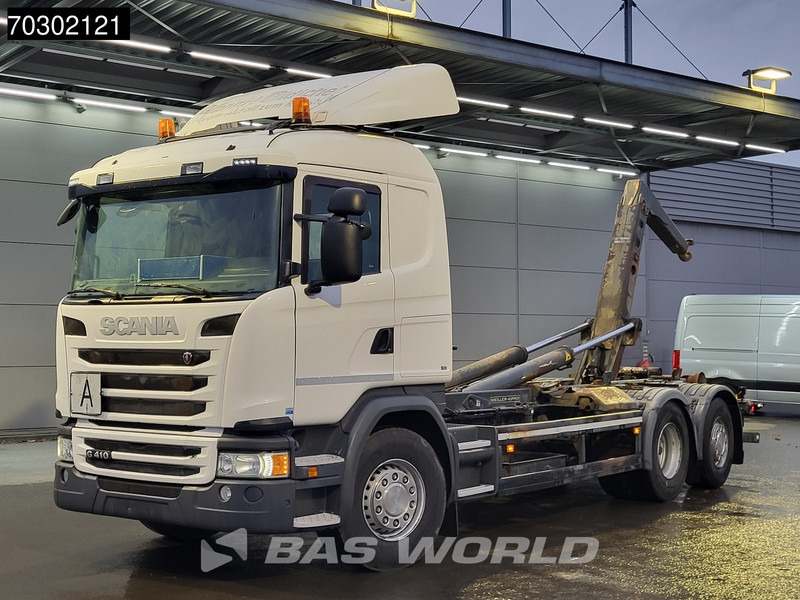 Scania G410 6X2 20tons Meiller containersystem Lift+steering Axle Retarder Euro 6 - Гаковий мультиліфт вантажівка: фото 3 Scania G410 6X2 20tons Meiller containersystem Lift+steering Axle Retarder Euro 6 - Гаковий мультиліфт вантажівка: фото 3