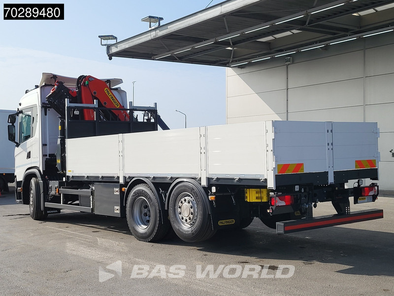 Новий Бортова вантажівка/ Платформа, Вантажівка з маніпулятором Scania G410 6X2 New! Palfinger PK24.001 SLD 5 Crane Kran Retarder Lift+Steering Axle LED ACC: фото 10