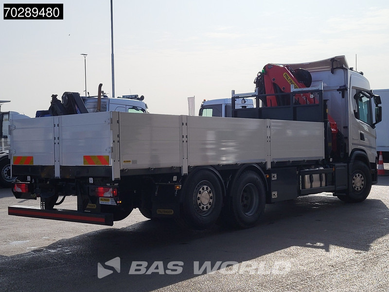 Новий Бортова вантажівка/ Платформа, Вантажівка з маніпулятором Scania G410 6X2 New! Palfinger PK24.001 SLD 5 Crane Kran Retarder Lift+Steering Axle LED ACC: фото 12