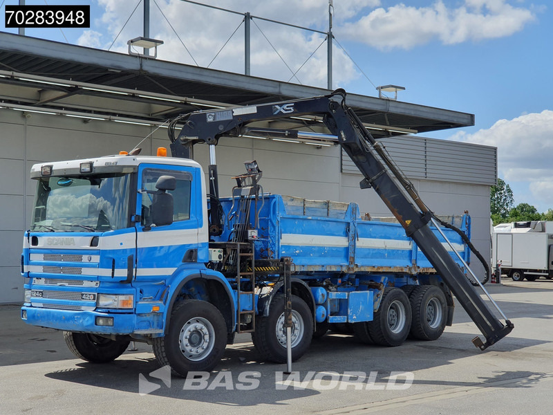 Scania G420 8X4 15m3 tipper Hiab 144 Crane Steelsuspension Manual Big-Axle Euro 3 - Самоскид вантажівка, Вантажівка з маніпулятором: фото 5 Scania G420 8X4 15m3 tipper Hiab 144 Crane Steelsuspension Manual Big-Axle Euro 3 - Самоскид вантажівка, Вантажівка з маніпулятором: фото 5