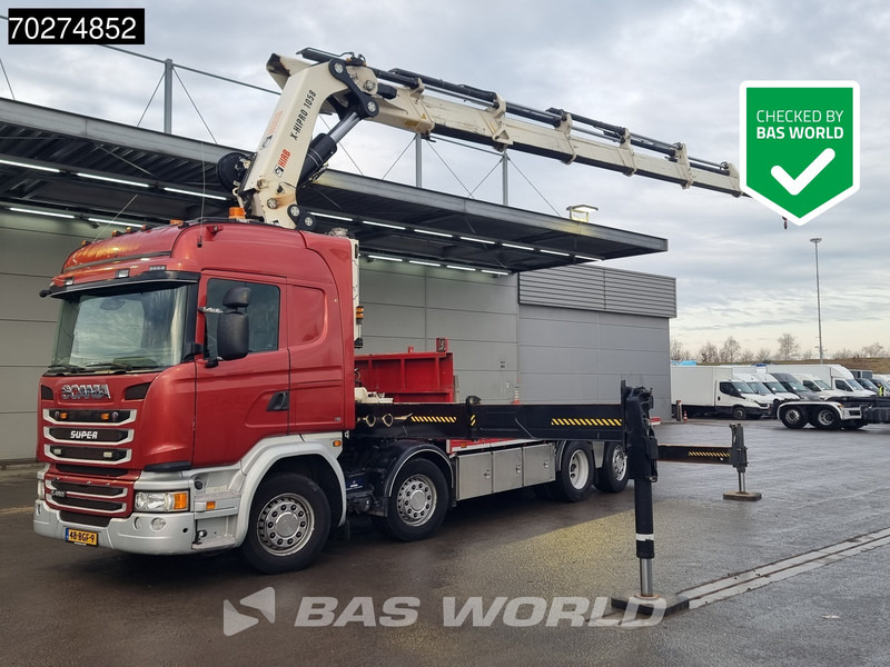 Scania G450 8X2 NL-Truck Hiab X-HIPRO 1058EP-6 Kran Front stab Retarder Euro 6 - Бортова вантажівка/ Платформа, Вантажівка з маніпулятором: фото 1 Scania G450 8X2 NL-Truck Hiab X-HIPRO 1058EP-6 Kran Front stab Retarder Euro 6 - Бортова вантажівка/ Платформа, Вантажівка з маніпулятором: фото 1