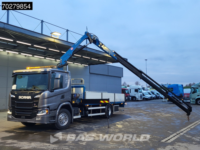 Scania P280 4X2 HMF 1420K-RC Kran Crane Leather seats Automatic Euro 6 - Бортова вантажівка/ Платформа: фото 5 Scania P280 4X2 HMF 1420K-RC Kran Crane Leather seats Automatic Euro 6 - Бортова вантажівка/ Платформа: фото 5