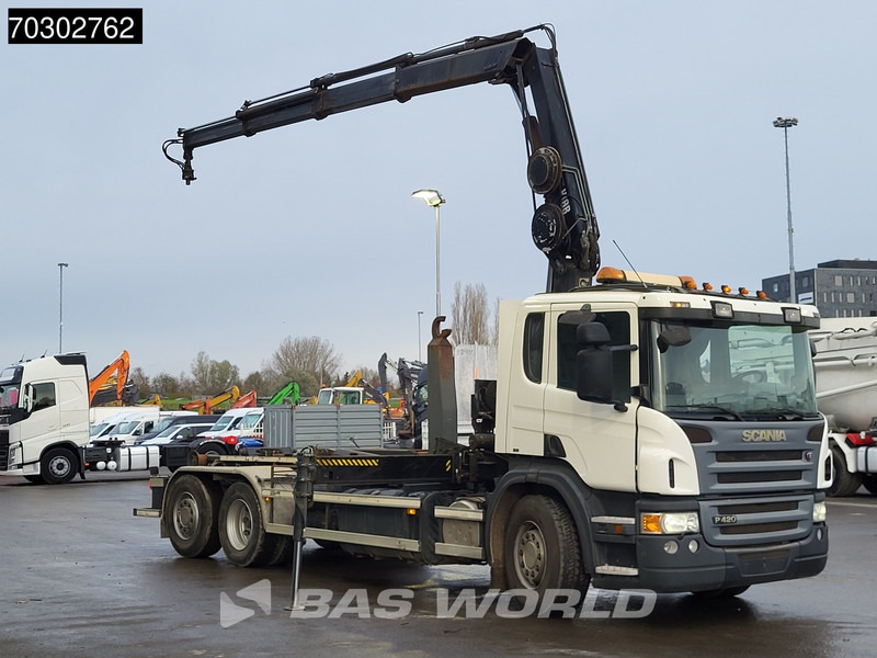 Scania P420 6X2 Hiab 166 ES-3 Hipro Crane Remote VDL 25tons hooklift Euro 5 - Гаковий мультиліфт вантажівка, Вантажівка з маніпулятором: фото 3 Scania P420 6X2 Hiab 166 ES-3 Hipro Crane Remote VDL 25tons hooklift Euro 5 - Гаковий мультиліфт вантажівка, Вантажівка з маніпулятором: фото 3