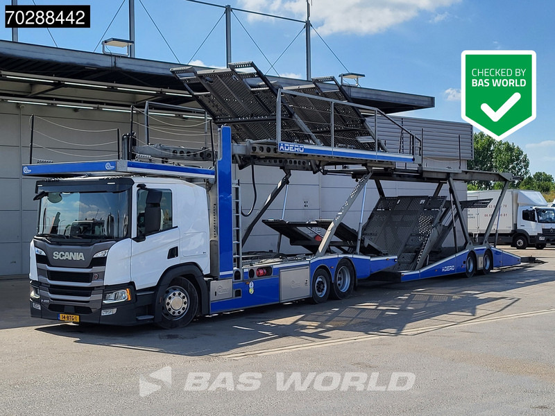 Scania P450 6X2 NL-Truck Car transporter Retarder Standklima Navi ACC LED Euro 6 - Автовоз вантажівка: фото 1 Scania P450 6X2 NL-Truck Car transporter Retarder Standklima Navi ACC LED Euro 6 - Автовоз вантажівка: фото 1