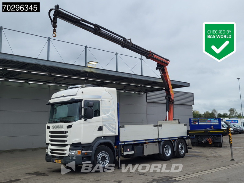 Scania R410 R 6X2 NL-Truck Palfinger PK22002-EH Crane Kran Lift+Steering-Axle Euro 6 - Бортова вантажівка/ Платформа, Вантажівка з маніпулятором: фото 1 Scania R410 R 6X2 NL-Truck Palfinger PK22002-EH Crane Kran Lift+Steering-Axle Euro 6 - Бортова вантажівка/ Платформа, Вантажівка з маніпулятором: фото 1